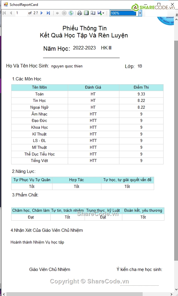 SQL,Mô hình ba lớp,đồ án winform c# quản lý học sinh,Quản lý học sinh tiểu học,.NET